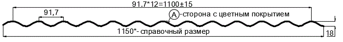 Фото: Профнастил МП18 х 1100 - A (ПЭ-01-6005-0.65) в Ногинске