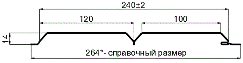 Фото: Сайдинг Lбрус-15х240 (ПЭ-01-RR32-0.45) в Ногинске