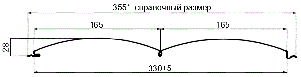 Сайдинг Woodstock-БР-28х330 (ECOSTEEL_T-12-Орех-0.45) в Ногинске