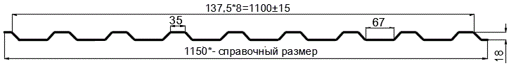 Фото: Профнастил оцинкованный МП20 х 1100 (ОЦ-01-БЦ-0.65) в Ногинске