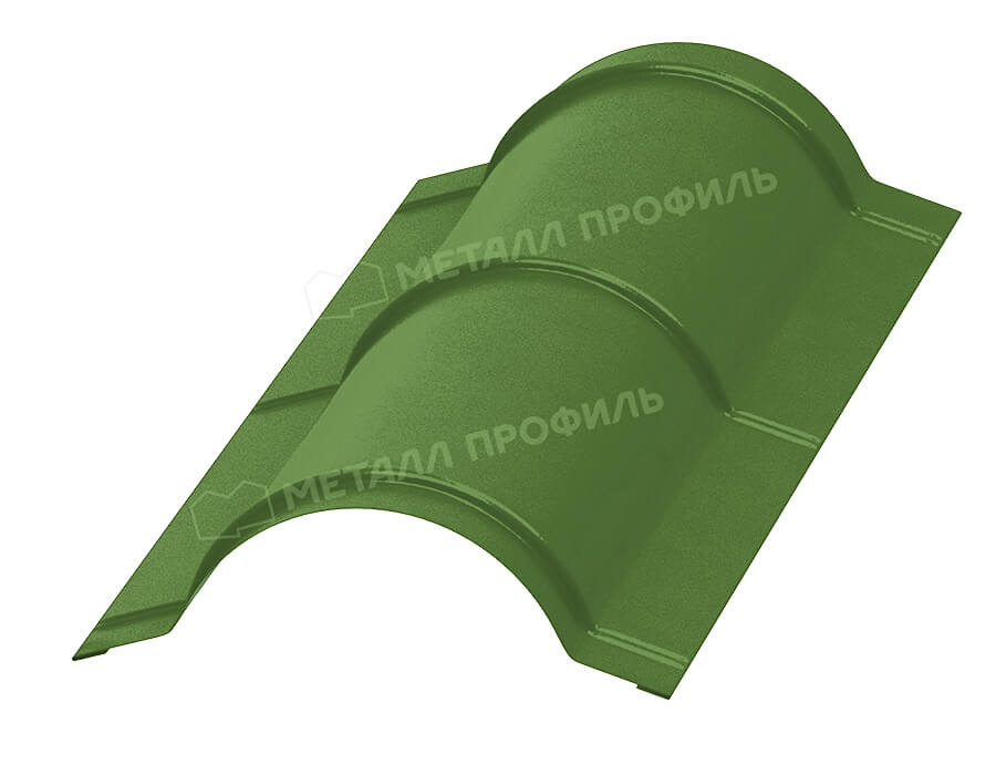 Фото: Планка конька круглого R110х2000 NormanMP (ПЭ-01-6018-0.5) в 