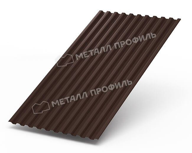 Профнастил С21 х 1000 - B (Steelmatt-20-8017-0.4±0.08мм) в Ногинске