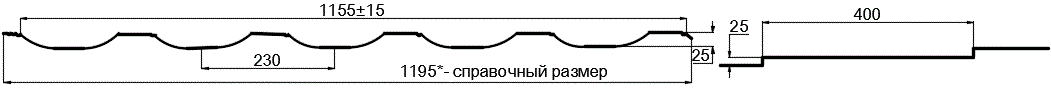 Металлочерепица МП Трамонтана-SL (PURMAN-20-9010-0.5) в Ногинске