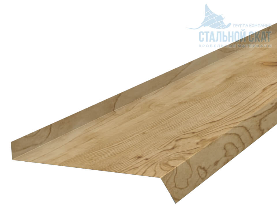 Фото: Планка отлива 180х30х2000 (ECOSTEEL_MA-01-Сосна-0.5) в Ногинске