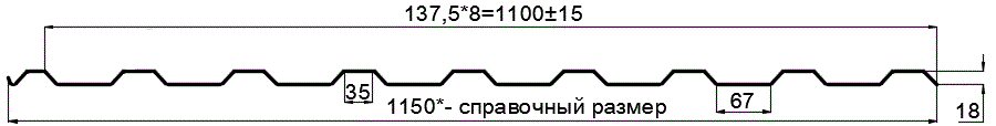 Фото: Профнастил оцинкованный МП20 х 1100 - R (ОЦ-01-БЦ-0.4) в Ногинске