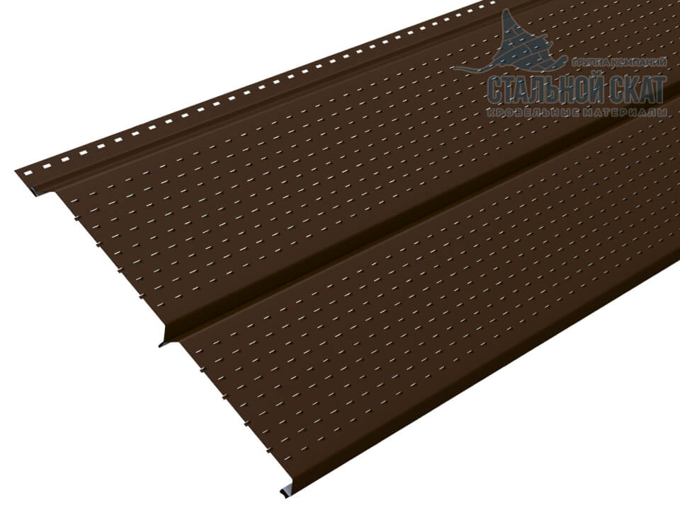 Софит перфор. Lбрус-XL-14х335 (VALORI-20-Brown-0.5) в Ногинске