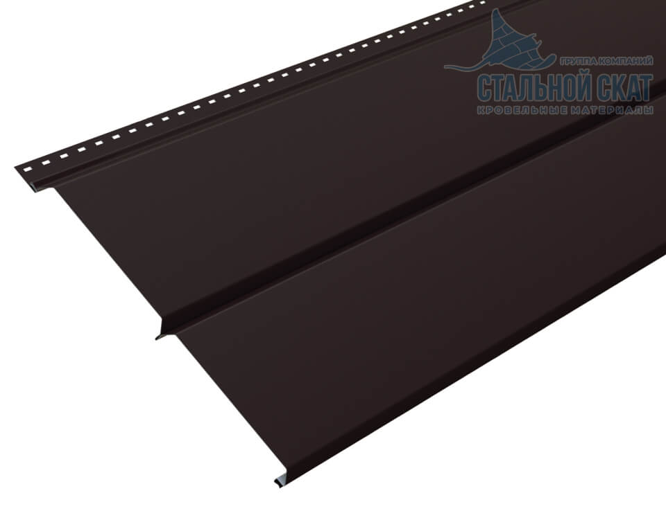 Сайдинг Lбрус-XL-14х335 (VALORI-20-DarkBrown-0.5) в Ногинске