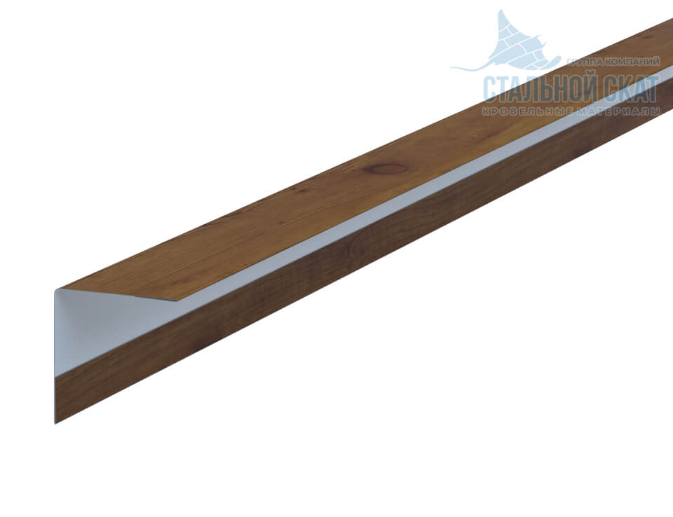 Фото: Планка угла наружного 30х30х3000 (ECOSTEEL_T-12-Дуб-0.45) в Ногинске