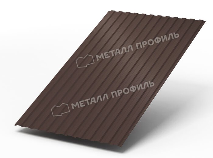 Профнастил МП10 х 1100 - A (ПЭ-01-8017Color-0.4±0.08мм) в Ногинске