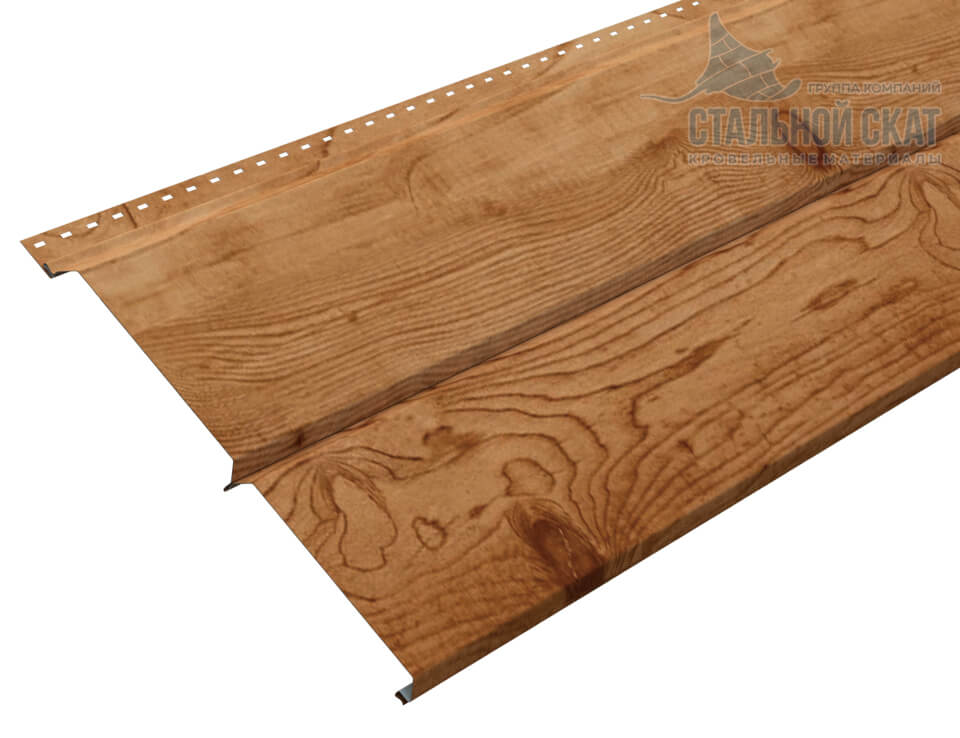 Фото: Сайдинг Lбрус-XL-14х335 (ECOSTEEL_T-01-Кедр-0.5) в Ногинске