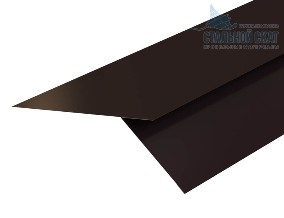Фото: Планка карнизная FASTCLICK 130х80х2000 (VALORI-20-DarkBrown-0.5) в 