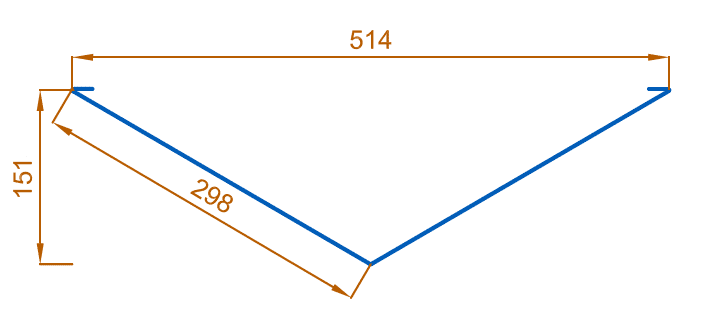 Планка ендовы нижняя 298х298х2000 (VALORI-20-Brown-0.5) в Ногинске