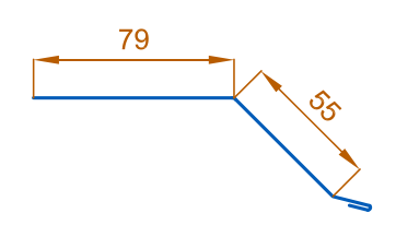 Планка капельник 79х55х2000 NormanMP (ПЭ-01-7024-0.5) в Ногинске
