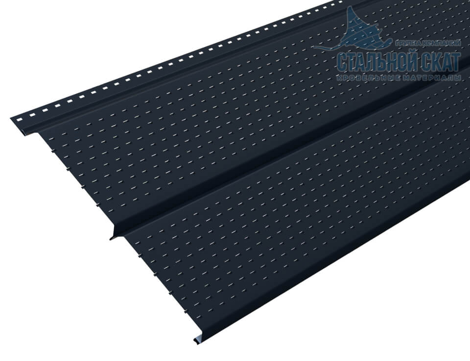 Софит перфор. Lбрус-XL-14х335 (VALORI-20-DarkGrey-0.5)